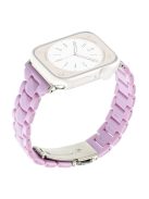 For Apple Watch 10 46mm / Ultra 2 / Ultra 49mm / 9 8 7 45mm / SE (2023) SE (2022) SE 6 5 4 44mm / 3 2 1 42mm Bracelet 3-Bead Watch Band - Purple