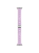 For Apple Watch 10 46mm / Ultra 2 / Ultra 49mm / 9 8 7 45mm / SE (2023) SE (2022) SE 6 5 4 44mm / 3 2 1 42mm Bracelet 3-Bead Watch Band - Purple