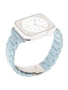 For Apple Watch 10 46mm / Ultra 2 / Ultra 49mm / 9 8 7 45mm / SE (2023) SE (2022) SE 6 5 4 44mm / 3 2 1 42mm Bracelet 3-Bead Watch Band - Turquoise