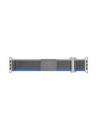 For Apple Watch 10 46mm / Ultra 2 / Ultra 49mm / 9 8 7 45mm / SE (2023) SE (2022) SE 6 5 4 44mm / 3 2 1 42mm Braided Loop Strap, Size: L - Blue+Grey