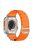 For Apple Watch 10 46mm / Ultra 2 / Ultra 49mm / 9 8 7 45mm / SE (2023) SE (2022) SE 6 5 4 44mm / 3 2 1 42mm Braided Nylon Watch Straps, Size: M - Orange