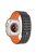 For Apple Watch 10 46mm / Ultra 2 / Ultra 49mm / 9 8 7 45mm / SE (2023) SE (2022) SE 6 5 4 44mm / 3 2 1 42mm Breathable Silicone Strap - Black+Orange