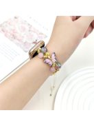 For Apple Watch 10 46mm / Ultra 2 / Ultra 49mm / 9 8 7 45mm / SE (2023) SE (2022) SE 6 5 4 44mm / 3 2 1 42mm Butterfly Beads Rope Watch Band - Colorful