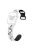 For Apple Watch 10 46mm / Ultra 2 / Ultra 49mm / 9 8 7 45mm / SE (2023) SE (2022) SE 6 5 4 44mm / 3 2 1 42mm Butterfly Silicone Band - White+Black