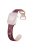 For Apple Watch 10 46mm / Ultra 2 / Ultra 49mm / 9 8 7 45mm / SE (2023) SE (2022) SE 6 5 4 44mm / 3 2 1 42mm Butterfly Silicone Band - Wine Red+Pink