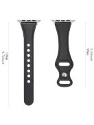 For Apple Watch 10 46mm / Ultra 2 / Ultra 49mm / 9 8 7 45mm / SE (2023) SE (2022) SE 6 5 4 44mm / 3 2 1 42mm Button Buckle Watch Strap - Apricot