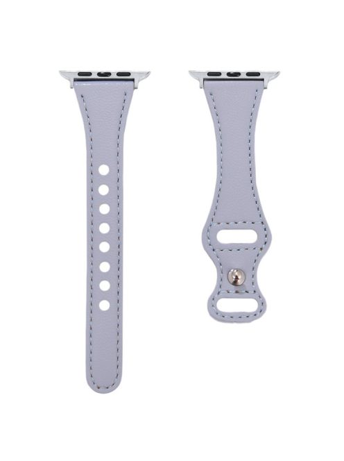 For Apple Watch 10 46mm / Ultra 2 / Ultra 49mm / 9 8 7 45mm / SE (2023) SE (2022) SE 6 5 4 44mm / 3 2 1 42mm Button Buckle Watch Strap - Baby Blue