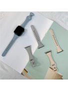 For Apple Watch 10 46mm / Ultra 2 / Ultra 49mm / 9 8 7 45mm / SE (2023) SE (2022) SE 6 5 4 44mm / 3 2 1 42mm Button Buckle Watch Strap - Baby Blue