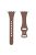 For Apple Watch 10 46mm / Ultra 2 / Ultra 49mm / 9 8 7 45mm / SE (2023) SE (2022) SE 6 5 4 44mm / 3 2 1 42mm Button Buckle Watch Strap - Brown