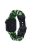 For Apple Watch 10 46mm / Ultra 2 / Ultra 49mm / 9 8 7 45mm / SE (2023) SE (2022) SE 6 5 4 44mm / 3 2 1 42mm Camo Braided Watch Strap - Black+Green