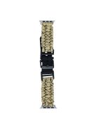 For Apple Watch 10 46mm / Ultra 2 / Ultra 49mm / 9 8 7 45mm / SE (2023) SE (2022) SE 6 5 4 44mm / 3 2 1 42mm Camo Braided Watch Strap - Khaki