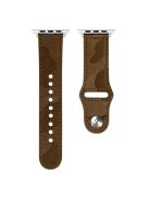 For Apple Watch 10 46mm / Ultra 2 / Ultra 49mm / 9 8 7 45mm / SE (2023) SE (2022) SE 6 5 4 44mm / 3 2 1 42mm Camouflage Pattern Watch Band - Yellowish Brown