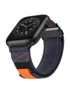 For Apple Watch 10 46mm / Ultra 2 / Ultra 49mm / 9 8 7 45mm / SE (2023) SE (2022) SE 6 5 4 44mm / 3 2 1 42mm Canvas Watch Strap - Denim Black