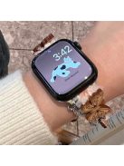 For Apple Watch 10 46mm / Ultra 2 / Ultra 49mm / 9 8 7 45mm / SE (2023) SE (2022) SE 6 5 4 44mm / 3 2 1 42mm Chain Bracelet Drawstring Watch Band - Bear