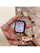 For Apple Watch 10 46mm / Ultra 2 / Ultra 49mm / 9 8 7 45mm / SE (2023) SE (2022) SE 6 5 4 44mm / 3 2 1 42mm Chain Bracelet Drawstring Watch Band - Butterfly