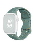 For Apple Watch 10 46mm / Ultra 2 / Ultra 49mm / 9 8 7 45mm / SE (2023) SE (2022) SE 6 5 4 44mm / 3 2 1 42mm Confetti Decor Silicone Strap - Green