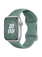 For Apple Watch 10 46mm / Ultra 2 / Ultra 49mm / 9 8 7 45mm / SE (2023) SE (2022) SE 6 5 4 44mm / 3 2 1 42mm Confetti Decor Silicone Strap - Green