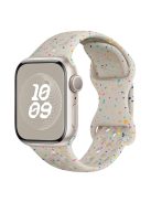 For Apple Watch 10 46mm / Ultra 2 / Ultra 49mm / 9 8 7 45mm / SE (2023) SE (2022) SE 6 5 4 44mm / 3 2 1 42mm Confetti Decor Silicone Strap - Starlight