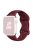 For Apple Watch 10 46mm / Ultra 2 / Ultra 49mm / 9 8 7 45mm / SE (2023) SE (2022) SE 6 5 4 44mm / 3 2 1 42mm Confetti Decor Silicone Strap - Wine Red