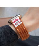 For Apple Watch 10 46mm / Ultra 2 / Ultra 49mm / 9 8 7 45mm / SE (2023) SE (2022) SE 6 5 4 44mm / 3 2 1 42mm Corduroy Bracelet Strap - Caramel Brown