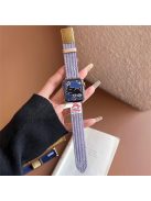 For Apple Watch 10 46mm / Ultra 2 / Ultra 49mm / 9 8 7 45mm / SE (2023) SE (2022) SE 6 5 4 44mm / 3 2 1 42mm Corduroy Bracelet Strap - Taro Purple