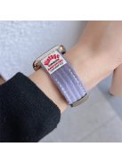 For Apple Watch 10 46mm / Ultra 2 / Ultra 49mm / 9 8 7 45mm / SE (2023) SE (2022) SE 6 5 4 44mm / 3 2 1 42mm Corduroy Bracelet Strap - Taro Purple