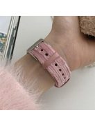 For Apple Watch 10 46mm / Ultra 2 / Ultra 49mm / 9 8 7 45mm / SE (2023) SE (2022) SE 6 5 4 44mm / 3 2 1 42mm Corduroy Watch Band - Pink