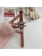 For Apple Watch 10 46mm / Ultra 2 / Ultra 49mm / 9 8 7 45mm / SE (2023) SE (2022) SE 6 5 4 44mm / 3 2 1 42mm Corduroy Watch Band - Watermelon Red