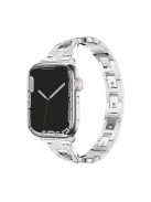 For Apple Watch 10 46mm / Ultra 2 / Ultra 49mm / 9 8 7 45mm / SE (2023) SE (2022) SE 6 5 4 44mm / 3 2 1 42mm Cross Design Strap - Silver