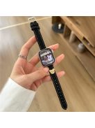 For Apple Watch 10 46mm / Ultra 2 / Ultra 49mm / 9 8 7 45mm / SE (2023) SE (2022) SE 6 5 4 44mm / 3 2 1 42mm Denim Watch Strap - Black