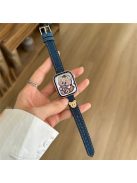 For Apple Watch 10 46mm / Ultra 2 / Ultra 49mm / 9 8 7 45mm / SE (2023) SE (2022) SE 6 5 4 44mm / 3 2 1 42mm Denim Watch Strap - Dark Blue