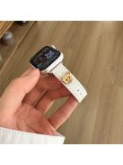 For Apple Watch 10 46mm / Ultra 2 / Ultra 49mm / 9 8 7 45mm / SE (2023) SE (2022) SE 6 5 4 44mm / 3 2 1 42mm Denim Watch Strap - White