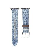 For Apple Watch 10 46mm / Ultra 2 / Ultra 49mm / 9 8 7 45mm / SE (2023) SE (2022) SE 6 5 4 44mm / 3 2 1 42mm Denim Wrist Strap - Snowflake Blue