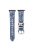 For Apple Watch 10 46mm / Ultra 2 / Ultra 49mm / 9 8 7 45mm / SE (2023) SE (2022) SE 6 5 4 44mm / 3 2 1 42mm Denim Wrist Strap - Snowflake Blue+Bear