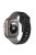 For Apple Watch 10 46mm / Ultra 2 / Ultra 49mm / 9 8 7 45mm / SE (2023) SE (2022) SE 6 5 4 44mm / 3 2 1 42mm Dual-Color Silicone Strap - Black+Grey