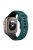 For Apple Watch 10 46mm / Ultra 2 / Ultra 49mm / 9 8 7 45mm / SE (2023) SE (2022) SE 6 5 4 44mm / 3 2 1 42mm Dual-Color Silicone Strap - Blackish Green+Black