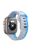 For Apple Watch 10 46mm / Ultra 2 / Ultra 49mm / 9 8 7 45mm / SE (2023) SE (2022) SE 6 5 4 44mm / 3 2 1 42mm Dual-Color Silicone Strap - Light Grey+Blue