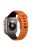 For Apple Watch 10 46mm / Ultra 2 / Ultra 49mm / 9 8 7 45mm / SE (2023) SE (2022) SE 6 5 4 44mm / 3 2 1 42mm Dual-Color Silicone Strap - Orange+Black