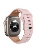 For Apple Watch 10 46mm / Ultra 2 / Ultra 49mm / 9 8 7 45mm / SE (2023) SE (2022) SE 6 5 4 44mm / 3 2 1 42mm Dual-Color Silicone Strap - Pink+Rose Gray