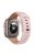 For Apple Watch 10 46mm / Ultra 2 / Ultra 49mm / 9 8 7 45mm / SE (2023) SE (2022) SE 6 5 4 44mm / 3 2 1 42mm Dual-Color Silicone Strap - Pink+Rose Gray