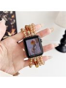 For Apple Watch 10 46mm / Ultra 2 / Ultra 49mm / 9 8 7 45mm / SE (2023) SE (2022) SE 6 5 4 44mm / 3 2 1 42mm Ethnic Style Beaded Watch Band - Khaki