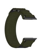 For Apple Watch 10 46mm / Ultra 2 / Ultra 49mm / 9 8 7 45mm / SE (2023) SE (2022) SE 6 5 4 44mm / 3 2 1 42mm Fastening Watchband Nylon Strap - Army Green