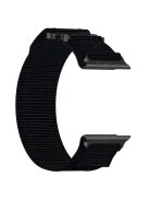 For Apple Watch 10 46mm / Ultra 2 / Ultra 49mm / 9 8 7 45mm / SE (2023) SE (2022) SE 6 5 4 44mm / 3 2 1 42mm Fastening Watchband Nylon Strap - Black