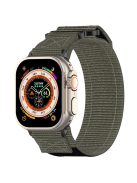 For Apple Watch 10 46mm / Ultra 2 / Ultra 49mm / 9 8 7 45mm / SE (2023) SE (2022) SE 6 5 4 44mm / 3 2 1 42mm Fastening Watchband Nylon Strap - Grey