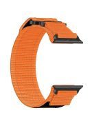 For Apple Watch 10 46mm / Ultra 2 / Ultra 49mm / 9 8 7 45mm / SE (2023) SE (2022) SE 6 5 4 44mm / 3 2 1 42mm Fastening Watchband Nylon Strap - Orange