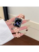 For Apple Watch 10 46mm / Ultra 2 / Ultra 49mm / 9 8 7 45mm / SE (2023) SE (2022) SE 6 5 4 44mm / 3 2 1 42mm Flower Chain Strap - Pink