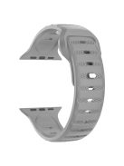 For Apple Watch 10 46mm / Ultra 2 / Ultra 49mm / 9 8 7 45mm / SE (2023) SE (2022) SE 6 5 4 44mm / 3 2 1 42mm Fluororubber Watch Band - Grey