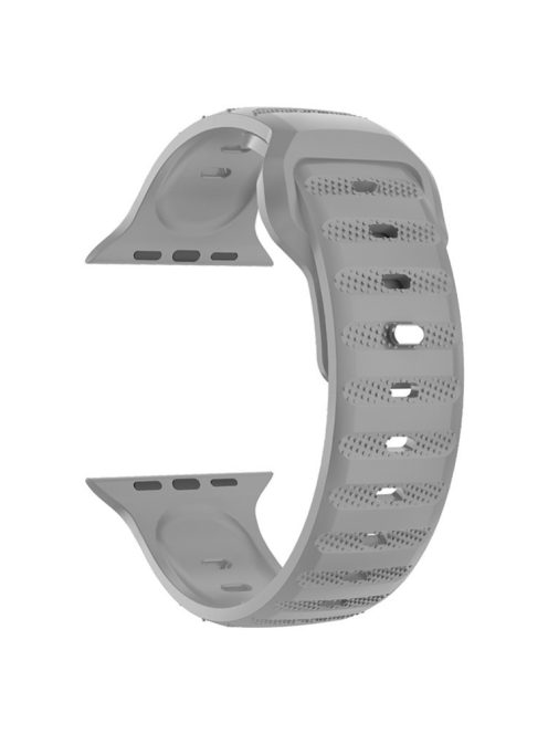 For Apple Watch 10 46mm / Ultra 2 / Ultra 49mm / 9 8 7 45mm / SE (2023) SE (2022) SE 6 5 4 44mm / 3 2 1 42mm Fluororubber Watch Band - Grey