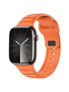 For Apple Watch 10 46mm / Ultra 2 / Ultra 49mm / 9 8 7 45mm / SE (2023) SE (2022) SE 6 5 4 44mm / 3 2 1 42mm Fluororubber Watch Band - Orange