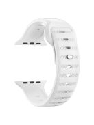 For Apple Watch 10 46mm / Ultra 2 / Ultra 49mm / 9 8 7 45mm / SE (2023) SE (2022) SE 6 5 4 44mm / 3 2 1 42mm Fluororubber Watch Band - White